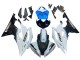 2008-2016 Yamaha YZF 600 R6 Motorcycle Fairing - White Blue Glossy Black UK
