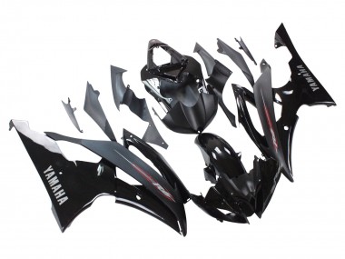 Custom 2008-2016 Yamaha YZF 600 R6 Motorcycle Fairings - Glossy Black Matte Black UK