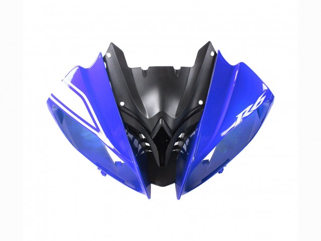 2008-2016 Yamaha YZF 600 R6 Motorcycle Fairings - White Blue Glossy Black UK
