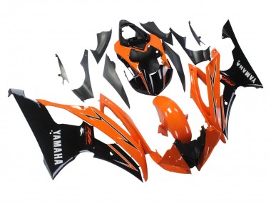 Custom 2008-2016 Yamaha YZF 600 R6 Motorcycle Fairings - Orange Black UK