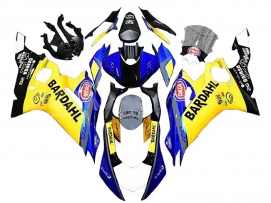Custom 2008-2016 Yamaha YZF 600 R6 Motorcycle Fairings - Yellow Blue Black Bardahl UK