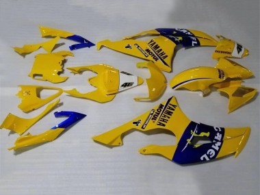 Custom 2008-2016 Yamaha YZF 600 R6 Motorcycle Fairings - Yellow Blue Camel Motul Michelin UK