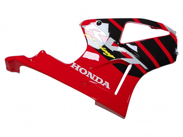2000-2006 Honda VTR1000 Motorcycle Fairings - Silver Red Black Stripe Racing UK