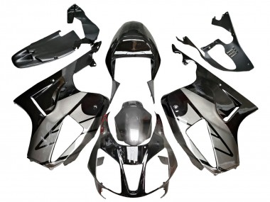 Custom 2000-2006 Honda VTR1000 Motorcycle Fairings - Silver Glossy Black UK