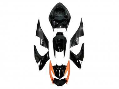 Custom 2003-2006 Kawasaki Z1000 Motorcycle Fairings - Glossy Black Orange UK