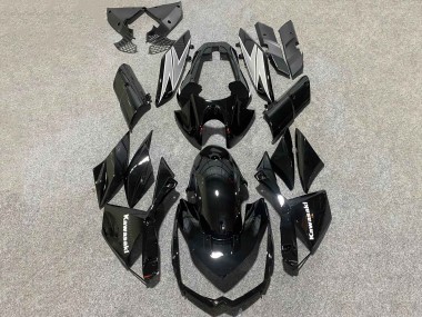 Custom 2010-2013 Kawasaki Z1000 Motorcycle Fairings - Glossy Black White UK
