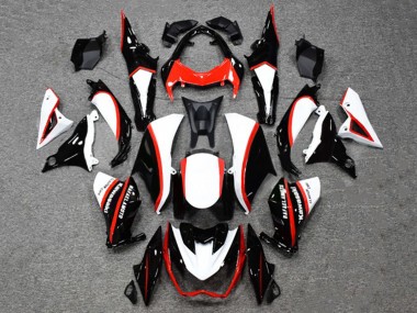 Custom 2014-2019 Kawasaki Z1000 Motorcycle Fairings - Glossy Black White Red UK