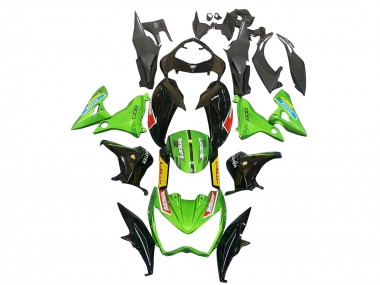 Custom 2013-2018 Kawasaki Z800 Motorcycle Fairings - Green Glossy Black Red Yellow UK