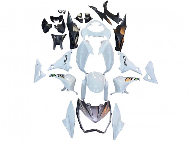 2013-2018 Kawasaki Z800 Motorcycle Fairings - White Green Silver Black UK