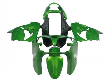 Custom 2002-2006 Kawasaki ZX12R Motorcycle Fairings - Green Black UK
