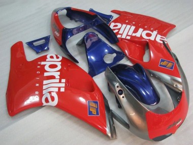 Custom 1995-1997 Aprilia RS250 Motorcycle Fairings - Red Silver Blue White UK