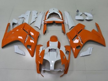 Custom 2013-2015 Yamaha FJR1300 Motorcycle Fairings - Orange White UK