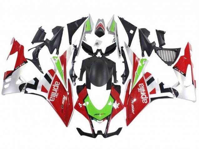2009-2015 Aprilia RSV4 1000 Motorbike Fairings - Red White Green UK
