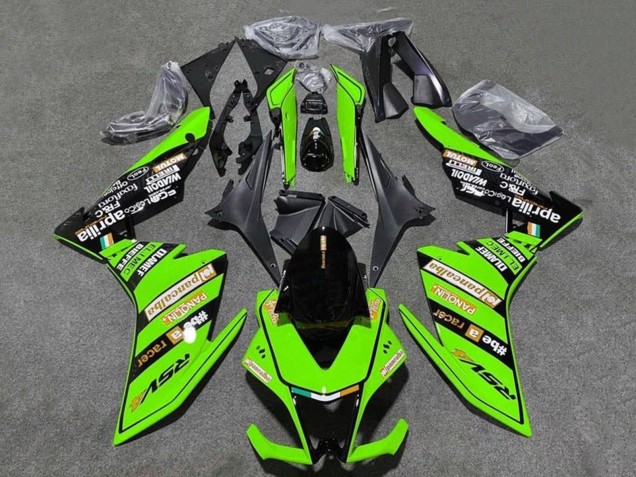 2009-2015 Aprilia RSV4 1000 Motorcycle Fairings - Green Black UK