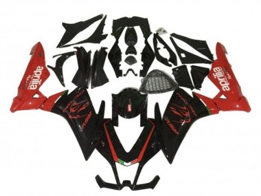 Custom 2009-2015 Aprilia RSV4 1000 Motorcycle Fairing - Black Red UK
