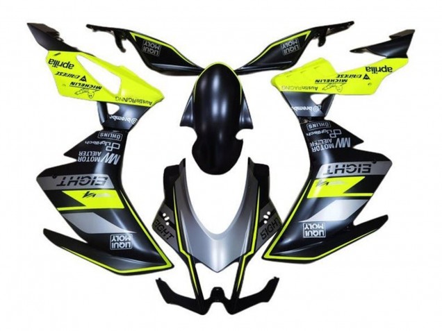 2016-2020 Aprilia RSV4 1000 Motorcycle Fairings - Matte Black Grey Yellow UK