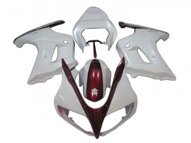 2003-2013 Suzuki SV650 Motorcycle Fairings - White Candy Red UK