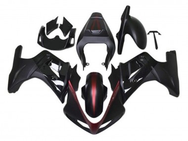 Custom 2003-2013 Suzuki SV650 Motorcycle Fairings - Matte Black Red Glossy Black UK