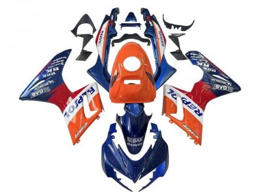 Custom 2002-2006 Honda CBR125R Motorcycle Fairings - Orange White Red Blue Repsol UK