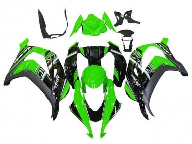 Custom 2016-2020 Kawasaki ZX10R Motorcycle Fairings - Green Black Grey UK