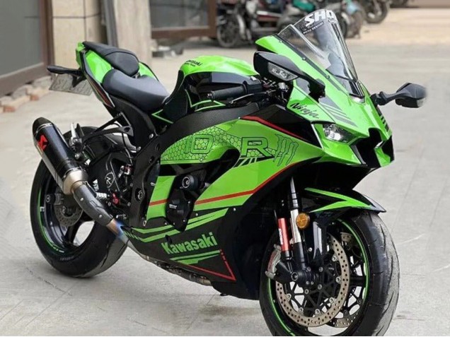 2021-2026 Kawasaki ZX10R Motorcycle Fairings - Green Black Red Stripe UK