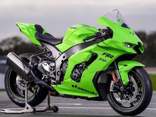 2021-2026 Kawasaki ZX10R Motorcycle Fairings - Green Black UK