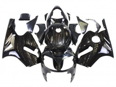 Custom 2002-2006 Kawasaki ZX12R Motorcycle Fairings - Glossy Black UK