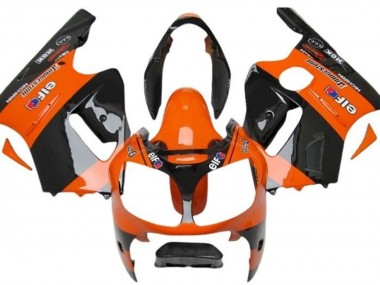 Custom 2002-2006 Kawasaki ZX12R Motorcycle Fairings - Orange Black Elf Bridgestone UK