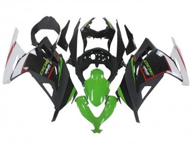 Custom 2013-2024 Kawasaki EX300 Motorcycle Fairings - White Red Green Black UK