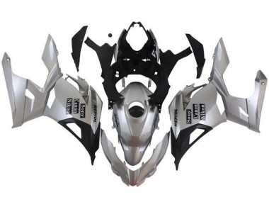 Custom 2018-2024 Kawasaki Ninja 400 Motorcycle Fairings - Silver Black Repsol UK