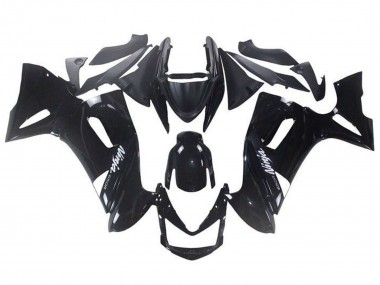 Custom 2006-2008 Kawasaki Ninja 650 EX650 Motorcycle Fairings - Glossy Black White Ninja 650R UK