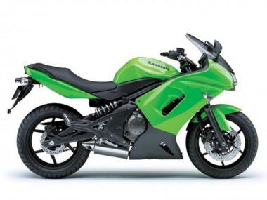 Custom 2006-2008 Kawasaki Ninja 650 EX650 Motorcycle Fairings - Green Matte Black UK