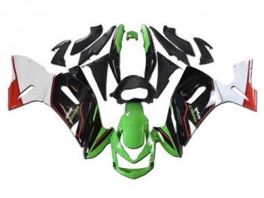 Custom 2006-2008 Kawasaki Ninja 650 EX650 Motorcycle Fairings - Green Black White Red UK