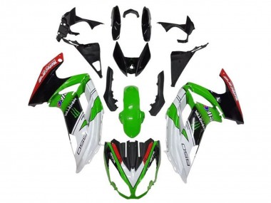 Custom 2012-2016 Kawasaki Ninja 650 EX650 Motorcycle Fairings - White Green Black Red Monster UK