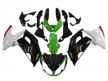 Custom 2012-2016 Kawasaki Ninja 650 EX650 Motorcycle Fairings - Green Black White Red UK