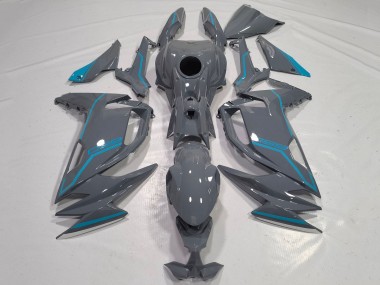 Custom 2020-2026 Kawasaki Ninja 650 EX650 Motorcycle Fairings - Grey Blue UK