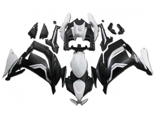 2020-2026 Kawasaki Ninja 650 EX650 Motorcycle Fairings - White Matte Black UK