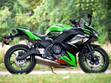 Custom 2020-2026 Kawasaki Ninja 650 EX650 Motorcycle Fairings - Green Black Red Honeycomb UK