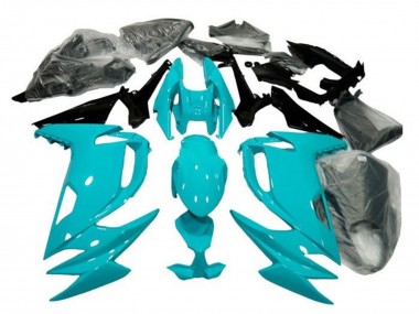 Custom 2020-2026 Kawasaki Ninja 650 EX650 Motorcycle Fairings - Light Blue Black UK