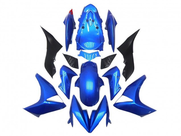 2007-2009 Kawasaki Z1000 Motorcycle Fairings - Blue Black UK