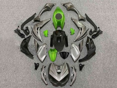 Custom 2014-2019 Kawasaki Z1000 Motorcycle Fairings - Grey Green Black UK