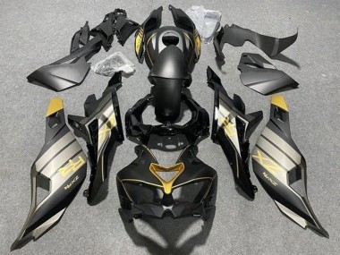 Custom 2019-2025 Kawasaki ZX25R ZX-25R Motorcycle Fairings - Matte Black Grey Gold Glossy Black UK