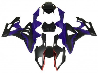 Custom 2009-2014 BMW S1000RR Motorcycle Fairings - Purple Red Matte Black UK