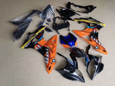 Custom 2009-2014 BMW S1000RR Motorcycle Fairings - Yellow Blue Orange Black Shark UK