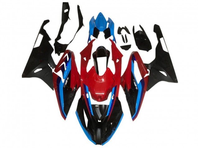 2015-2016 BMW S1000RR Motorcycle Fairings - Red Blue Black Stripe UK