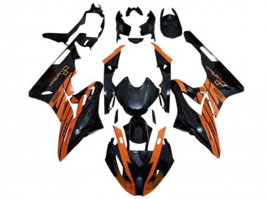 Custom 2015-2016 BMW S1000RR Motorcycle Fairing - Orange Glossy Black UK