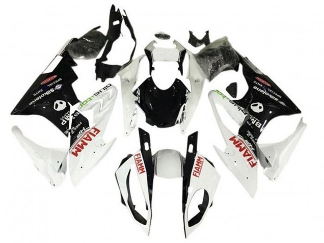 2015-2016 BMW S1000RR Motorcycle Fairings - Pearl White Black Fiamm UK
