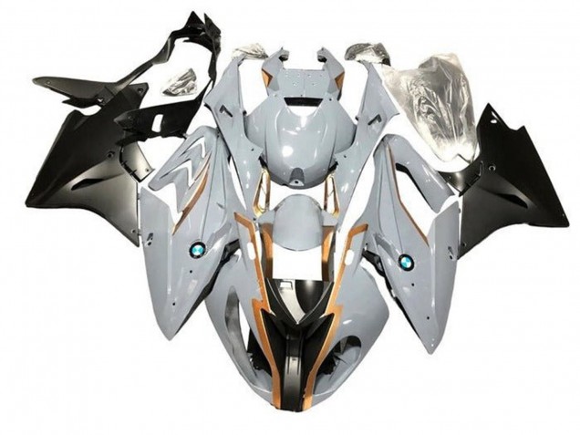 2015-2016 BMW S1000RR Motorcycle Fairings - Nardo Grey Gold Matte Black UK