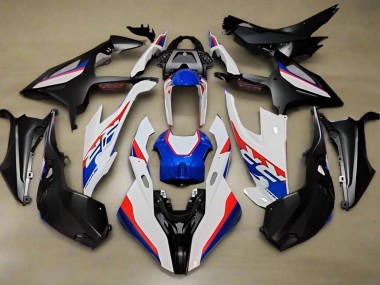 Custom 2019-2022 BMW S1000RR Motorcycle Fairings - White Red Blue Black UK