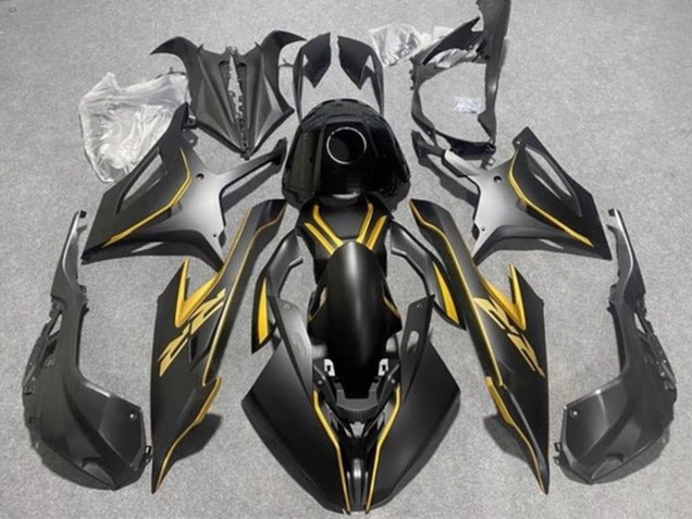 2019-2022 BMW S1000RR Motorcycle Fairings - Matte Black Gold UK